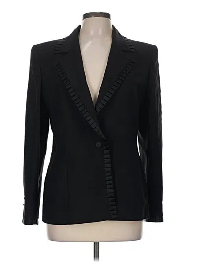 Pre-owned Escada By Margaretha Ley Wool Blazer Jacket In Black