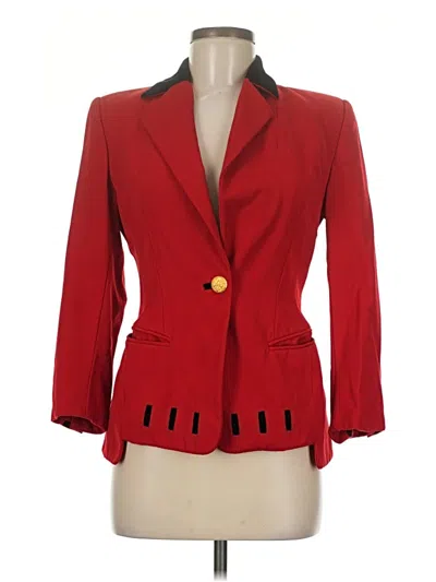 Pre-owned Escada By Margaretha Ley Wool Blazer Jacket In Red