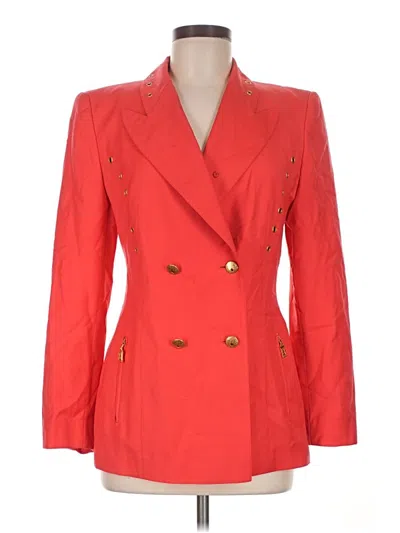 Pre-owned Escada By Margaretha Ley Wool Blazer Jacket In Red