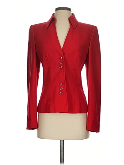 Pre-owned Escada By Margaretha Ley Wool Blazer Jacket In Red