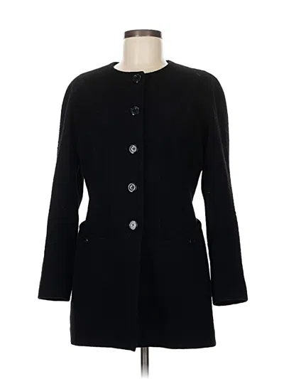Pre-owned Escada By Margaretha Ley Wool Coat In Black