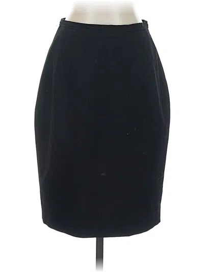 Pre-owned Escada By Margaretha Ley Wool Skirt In Black