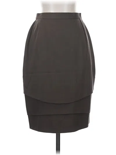 Pre-owned Escada By Margaretha Ley Wool Skirt In Gray