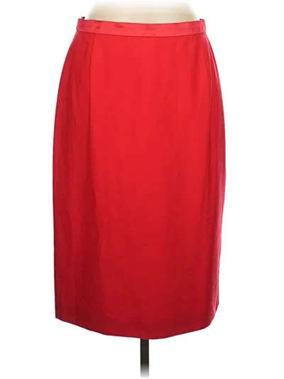 Pre-owned Escada By Margaretha Ley Wool Skirt In Red