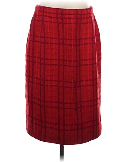 Pre-owned Escada By Margaretha Ley Wool Skirt In Red