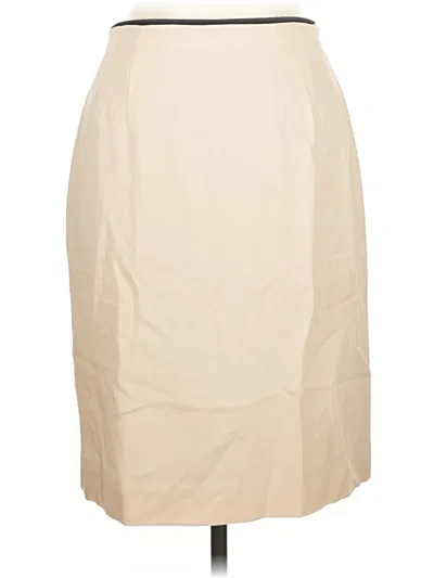 Pre-owned Escada By Margaretha Ley Wool Skirt In Tan