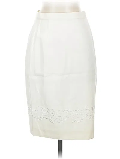 Pre-owned Escada By Margaretha Ley Wool Skirt In White