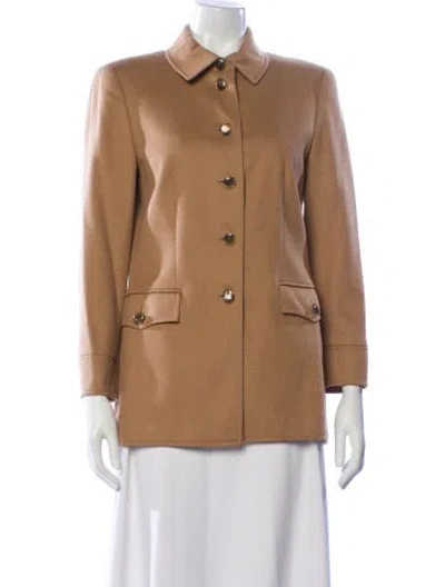Pre-owned Escada Camel Hair Blazer In Neutral