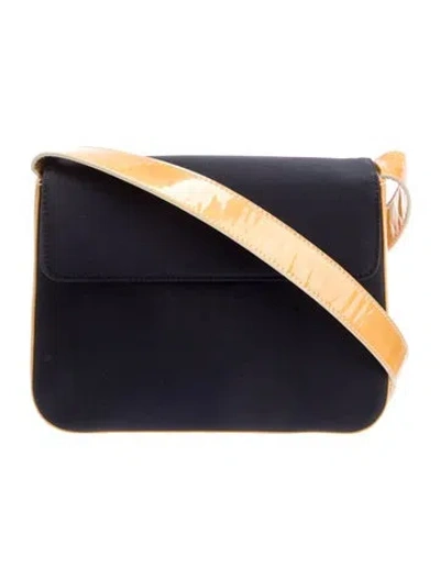 Pre-owned Escada Canvas Shoulder Bag In Blue