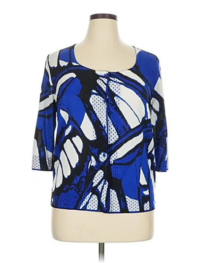 Pre-owned Escada Cardigan Sweater In Blue