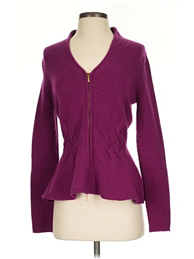 Pre-owned Escada Cardigan Sweater In Purple