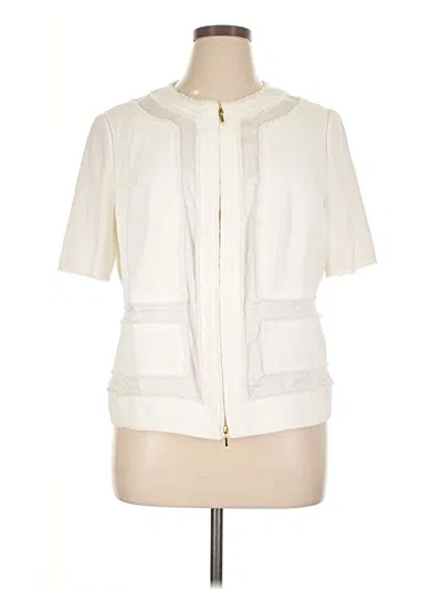 Pre-owned Escada Cardigan Sweater In White
