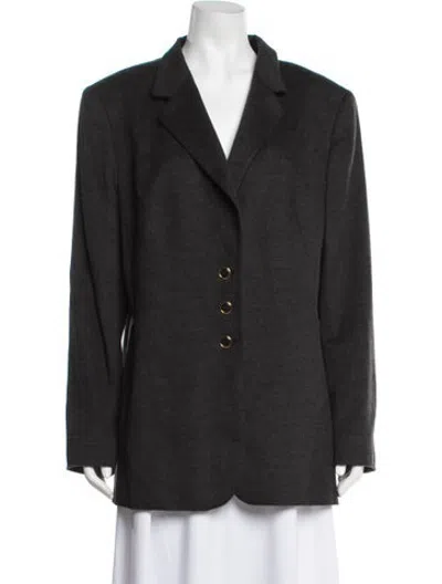Pre-owned Escada Cashmere Blazer In Black/grey