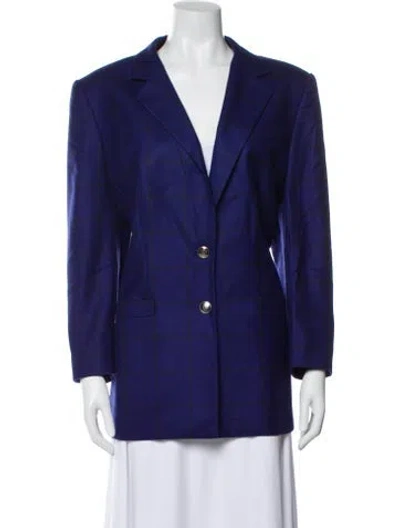 Pre-owned Escada Cashmere Blazer In Blue