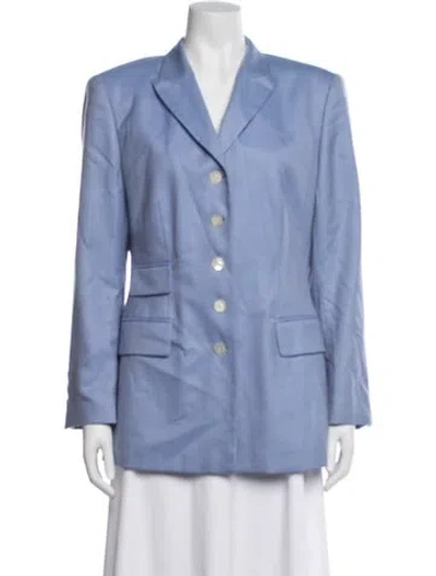 Pre-owned Escada Cashmere Blazer In Blue