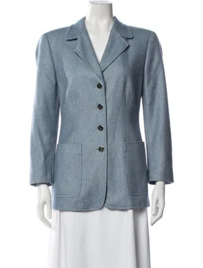 Pre-owned Escada Cashmere Blazer In Blue