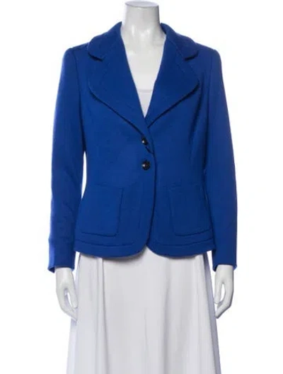 Pre-owned Escada Cashmere Blazer In Blue