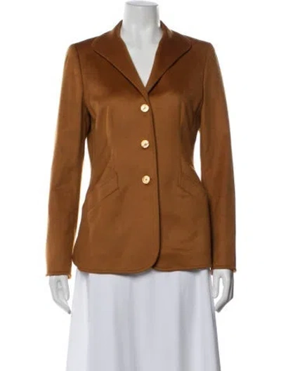 Pre-owned Escada Cashmere Blazer In Brown