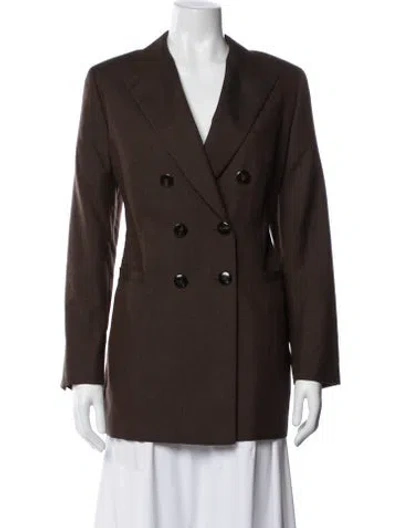 Pre-owned Escada Cashmere Blazer In Brown