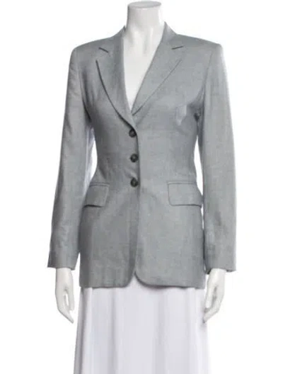 Pre-owned Escada Cashmere Blazer In Gray