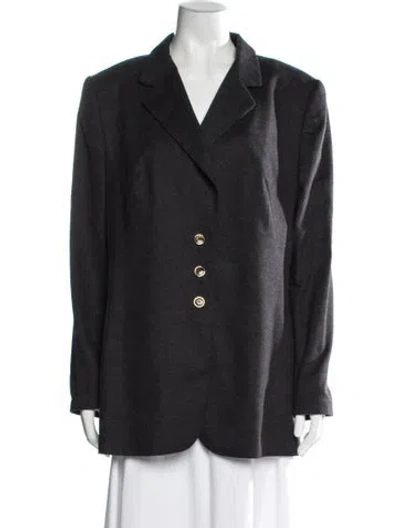 Pre-owned Escada Cashmere Blazer In Gray