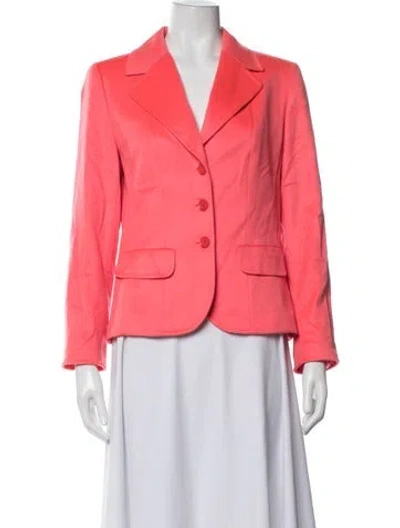 Pre-owned Escada Cashmere Blazer In Orange
