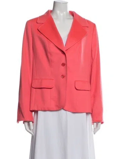 Pre-owned Escada Cashmere Blazer In Orange