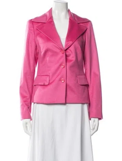 Pre-owned Escada Cashmere Blazer In Pink