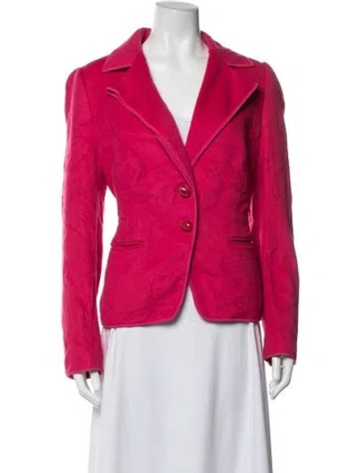 Pre-owned Escada Cashmere Blazer In Pink