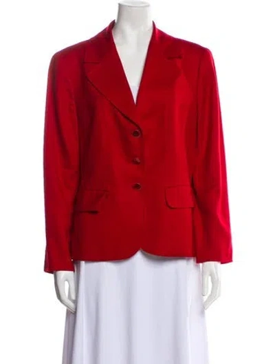 Pre-owned Escada Cashmere Blazer In Red
