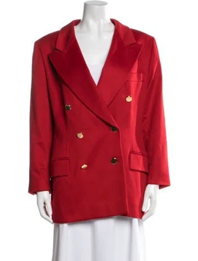 Pre-owned Escada Cashmere Blazer In Red