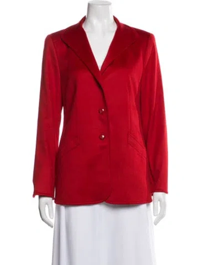 Pre-owned Escada Cashmere Blazer In Red
