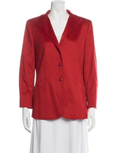 Pre-owned Escada Cashmere Blazer In Red