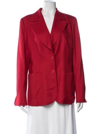 Pre-owned Escada Cashmere Blazer In Red