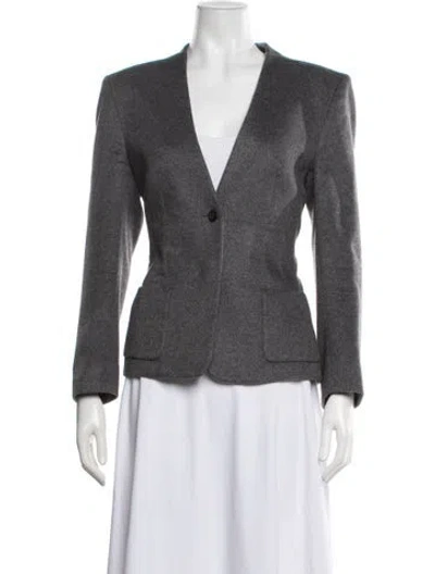 Pre-owned Escada Cashmere Blazer W/ Tags In Grey