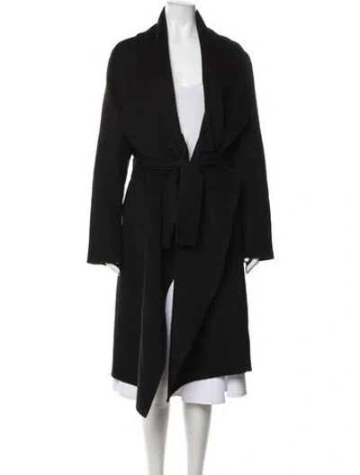 Pre-owned Escada Cashmere Coat In Black