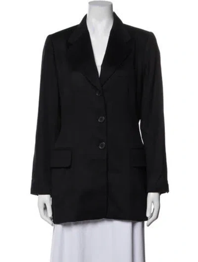 Pre-owned Escada Cashmere Coat In Blue