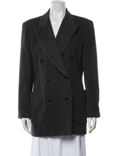 Pre-owned Escada Cashmere Coat In Grey