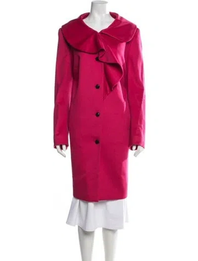 Pre-owned Escada Cashmere Coat In Pink
