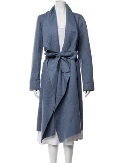 Pre-owned Escada Cashmere Coat W/ Tags In Blue