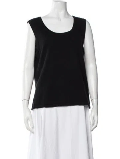 Pre-owned Escada Cashmere Crew Neck Sweater In Black