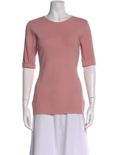 Pre-owned Escada Cashmere Crew Neck Sweater In Pink