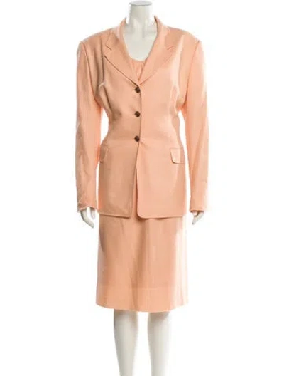 Pre-owned Escada Cashmere Dress Set In Neutral