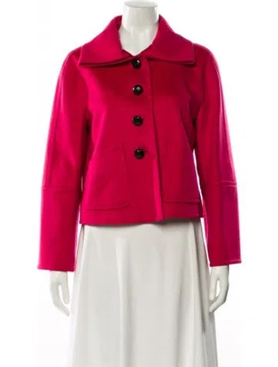 Pre-owned Escada Cashmere Jacket In Pink