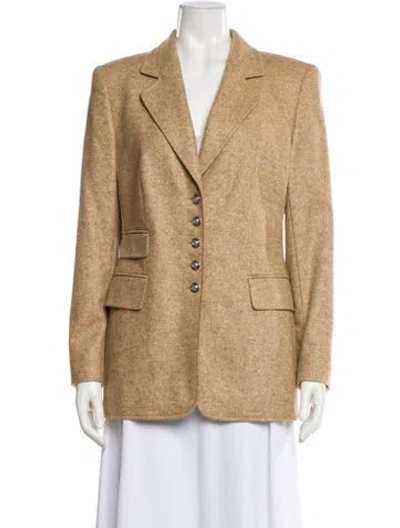 Pre-owned Escada Cashmere Peacoat In Neutral