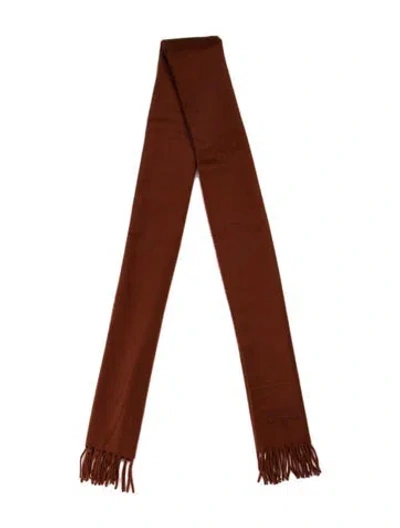 Pre-owned Escada Cashmere Scarf In Brown