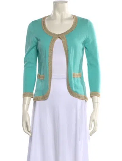 Pre-owned Escada Cashmere Scoop Neck Sweater In Multi