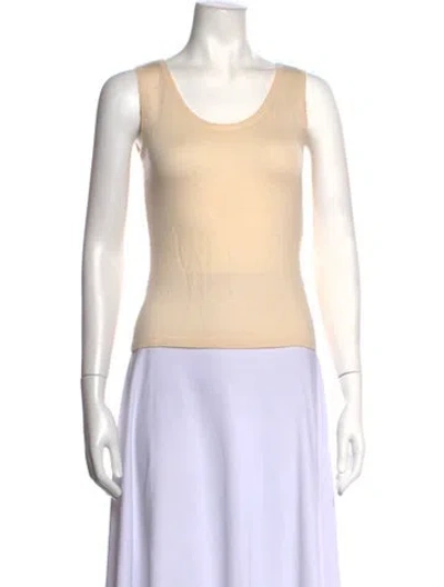 Pre-owned Escada Cashmere Scoop Neck Sweater In Neutrals
