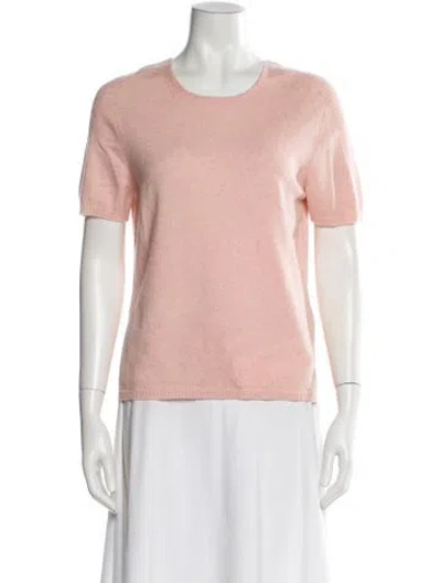 Pre-owned Escada Cashmere Scoop Neck Sweater In Pink