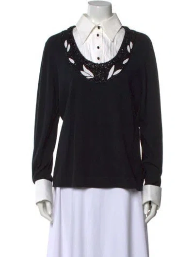 Pre-owned Escada Cashmere Sweater In Black